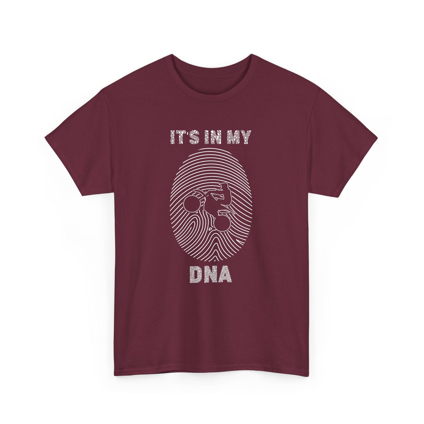 Unisex Heavy Cotton Tee - "It's in My DNA" Motorcycle Theme T-Shirt - CHILL T-SHIRT