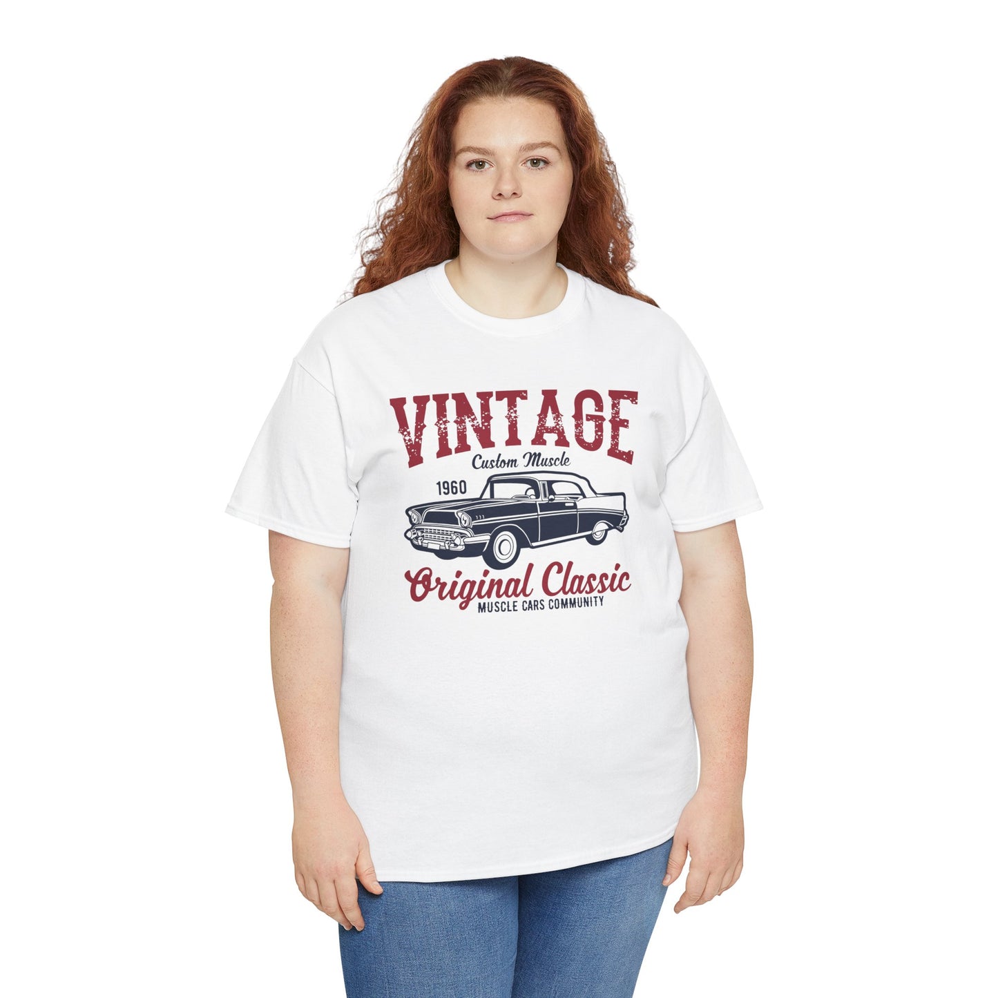 Vintage Classic Muscle Car Unisex Heavy Cotton Tee T-Shirt - CHILL T-SHIRT
