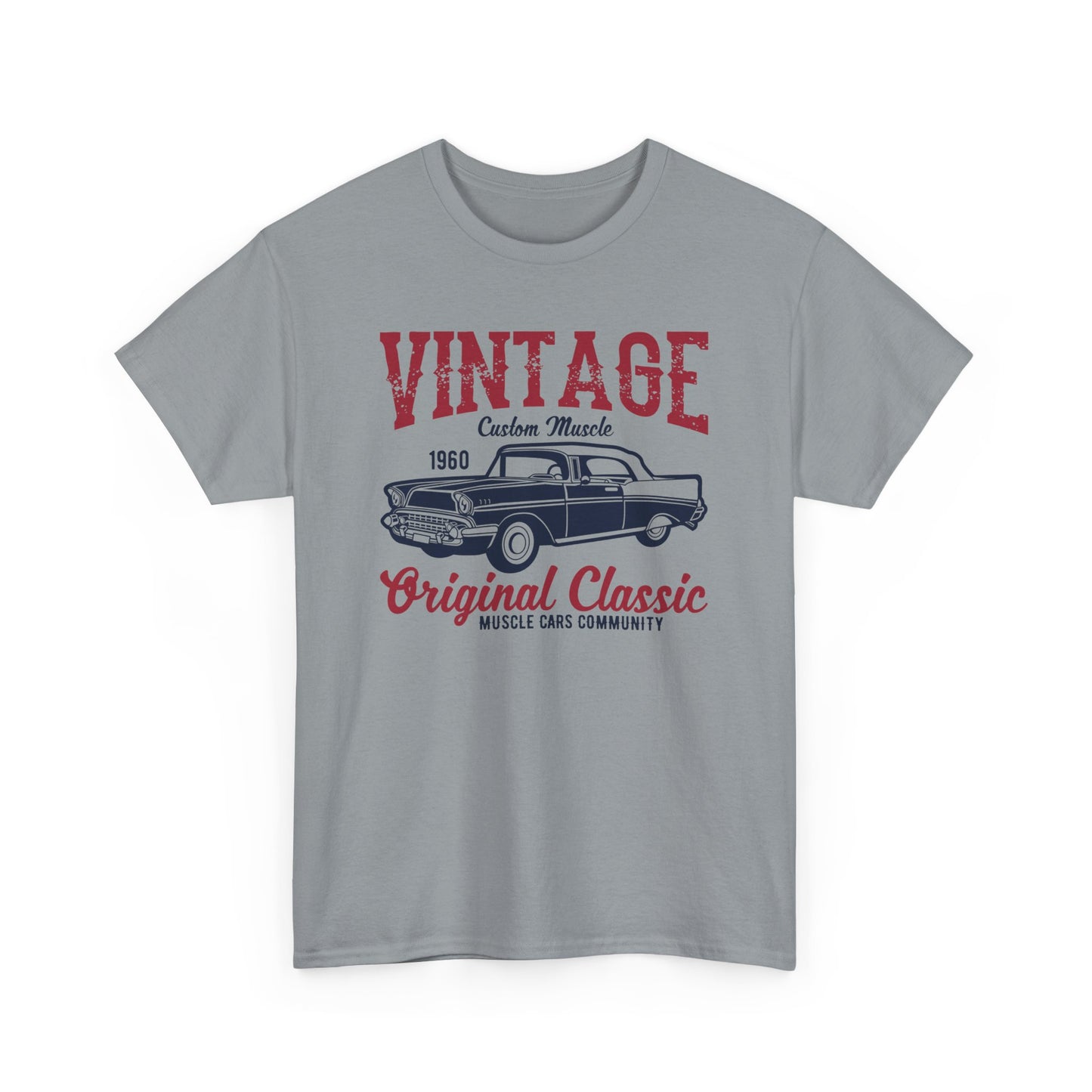 Vintage Classic Muscle Car Unisex Heavy Cotton Tee T-Shirt - CHILL T-SHIRT