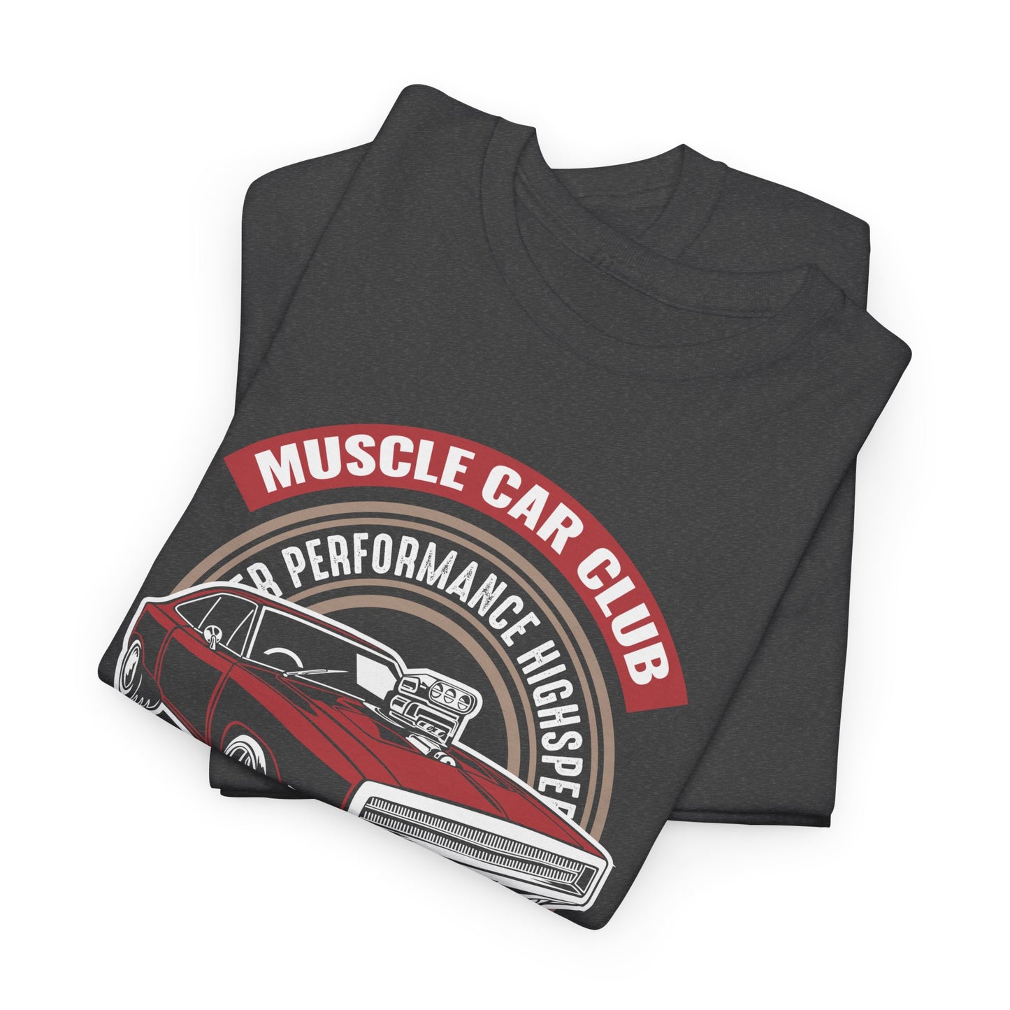 Muscle Car Club Unisex Heavy Cotton Tee - Automotive Enthusiast T-Shirt - CHILL T-SHIRT