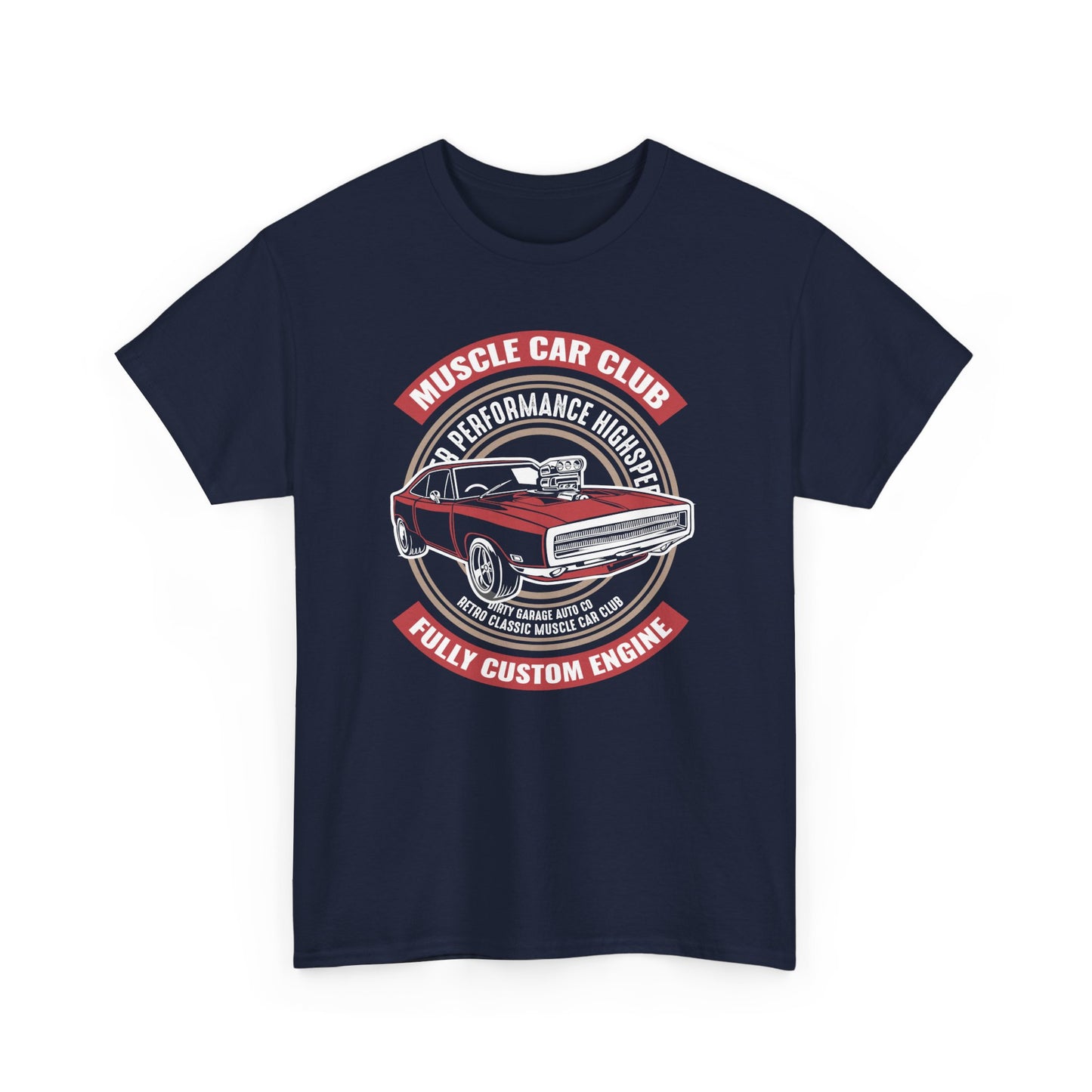 Muscle Car Club Unisex Heavy Cotton Tee - Automotive Enthusiast T-Shirt - CHILL T-SHIRT