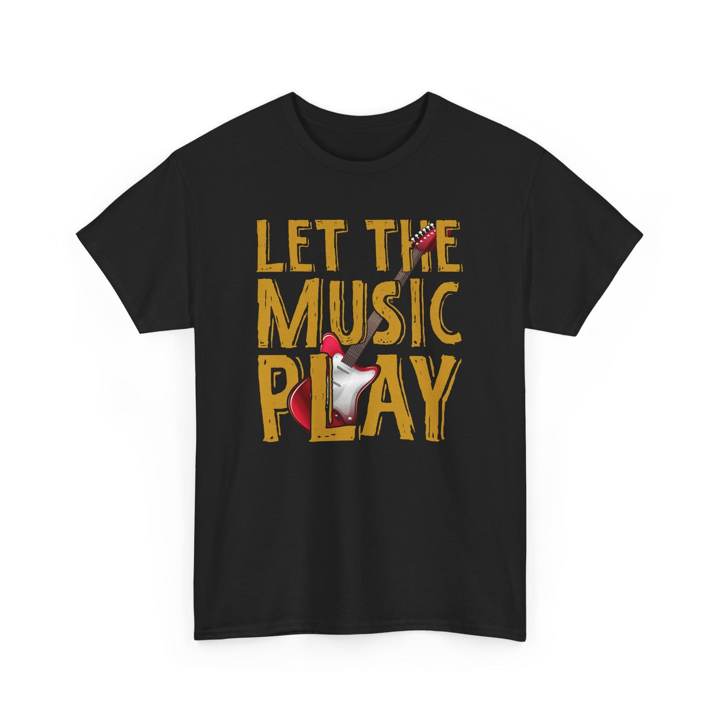 Let the Music Play Unisex Heavy Cotton Tee - Perfect Gift for Music Lovers T-Shirt - CHILL T-SHIRT