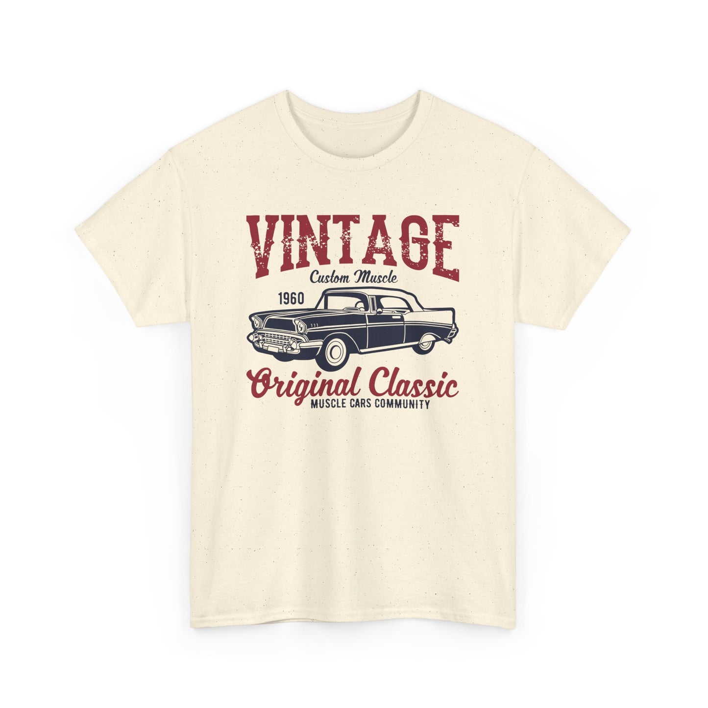 Vintage Classic Muscle Car Unisex Heavy Cotton Tee T-Shirt - CHILL T-SHIRT