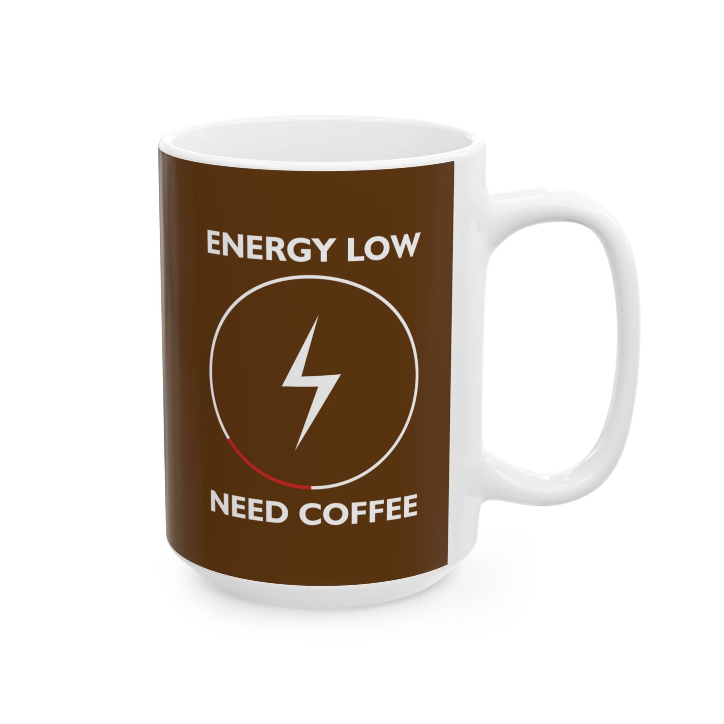 Coffee Level Ceramic Mug - 11oz & 15oz - Perfect Gift for Coffee Lovers - CHILL T-SHIRT