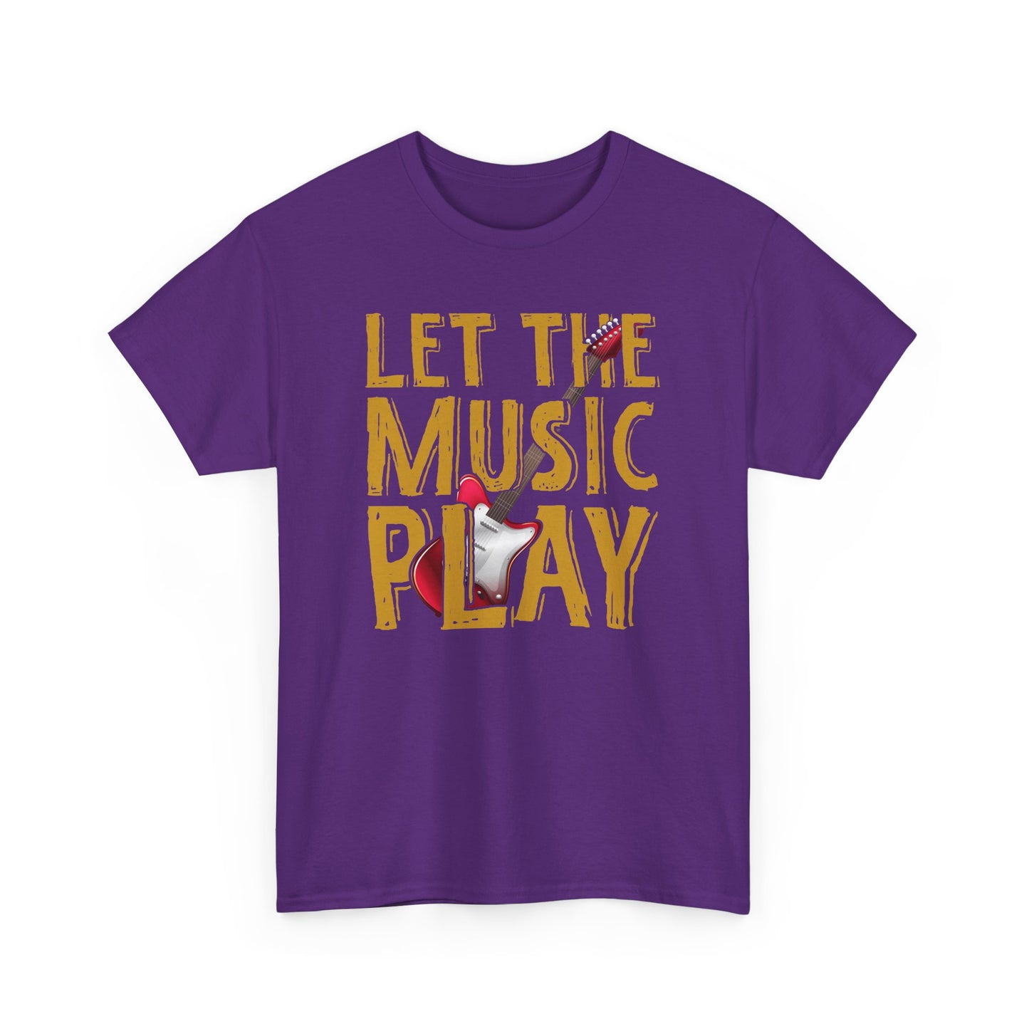 Let the Music Play Unisex Heavy Cotton Tee - Perfect Gift for Music Lovers T-Shirt - CHILL T-SHIRT