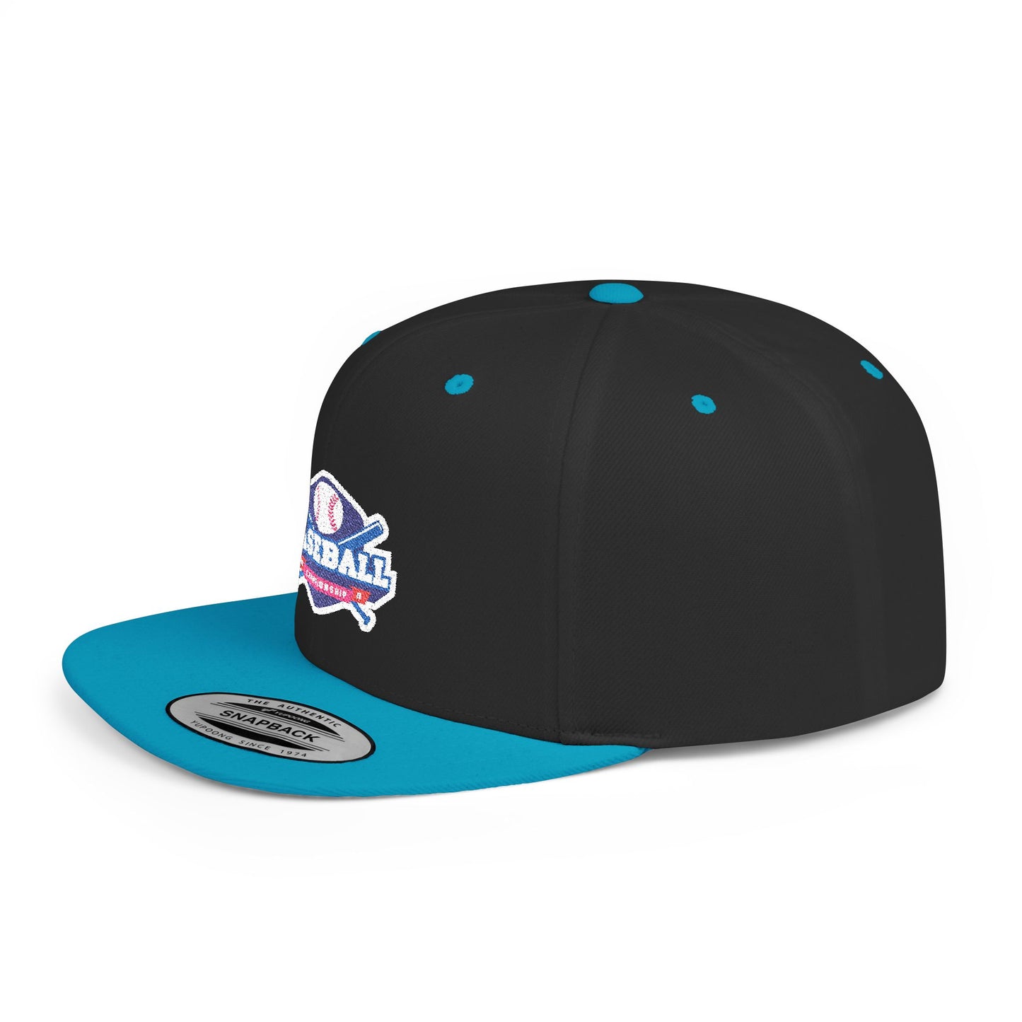 Baseball Flat Bill Snapback Cap – Perfect for Sports Enthusiasts