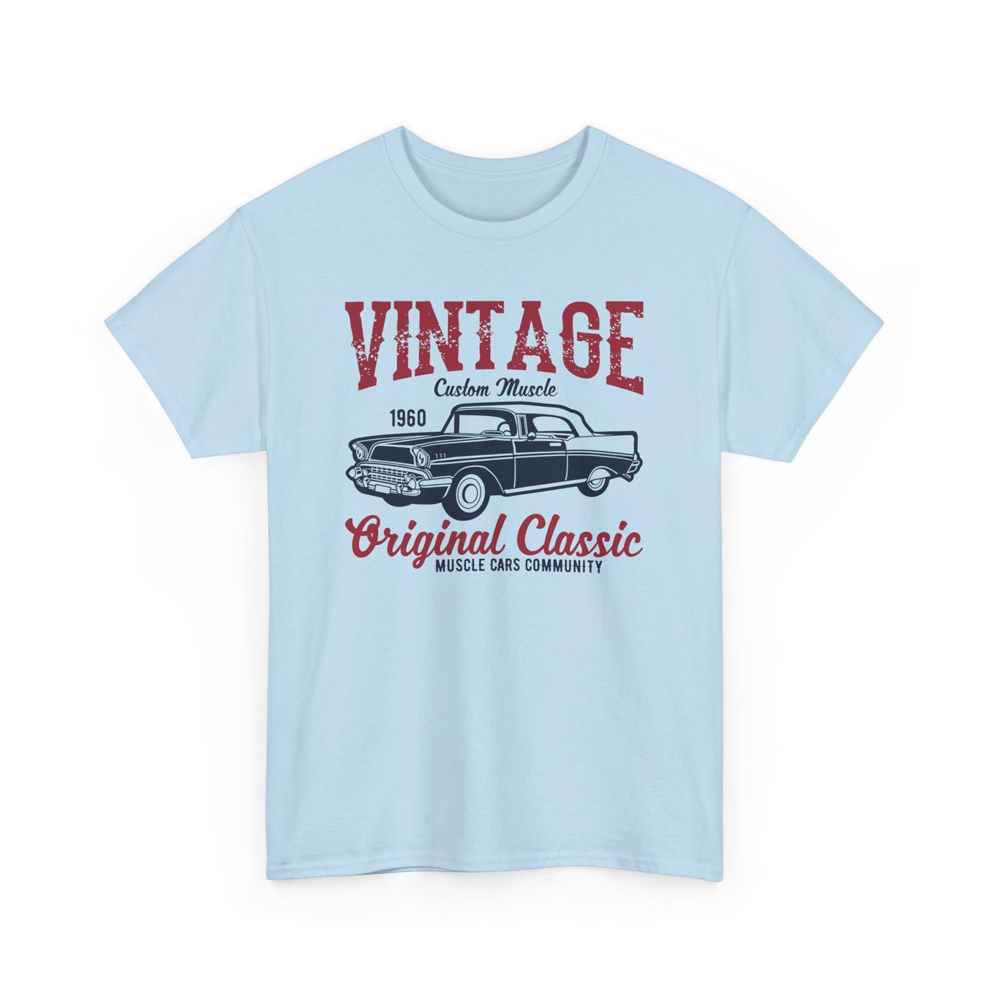 Vintage Classic Muscle Car Unisex Heavy Cotton Tee T-Shirt - CHILL T-SHIRT