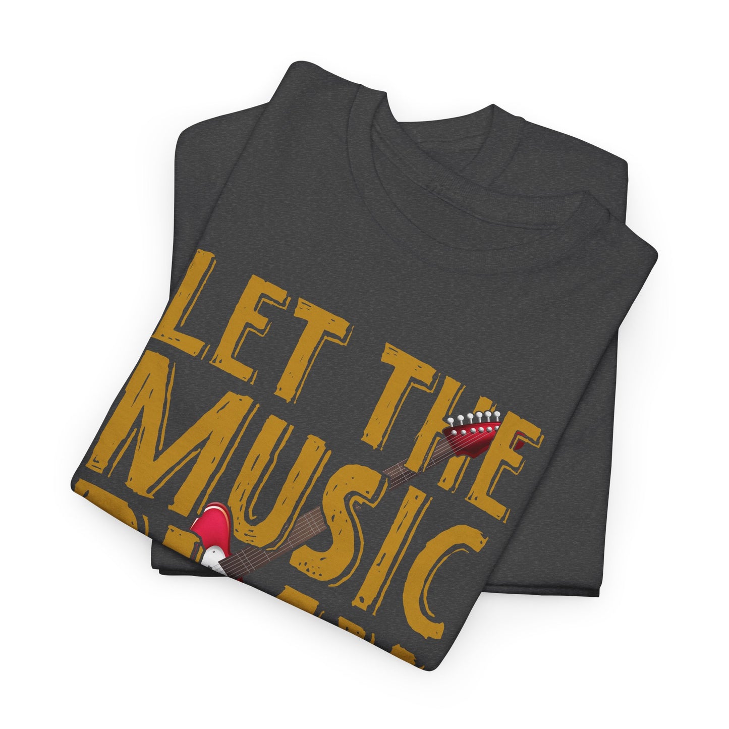 Let the Music Play Unisex Heavy Cotton Tee - Perfect Gift for Music Lovers T-Shirt - CHILL T-SHIRT