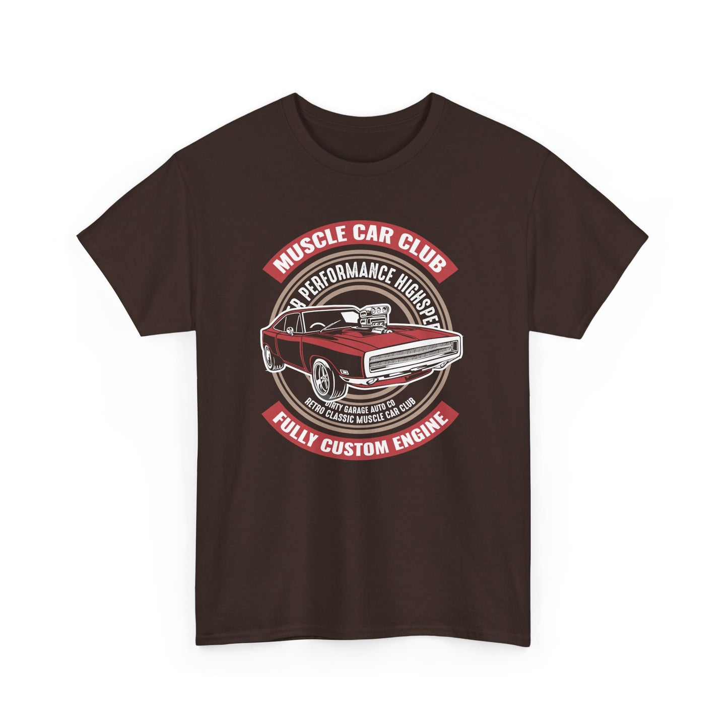 Muscle Car Club Unisex Heavy Cotton Tee - Automotive Enthusiast T-Shirt - CHILL T-SHIRT