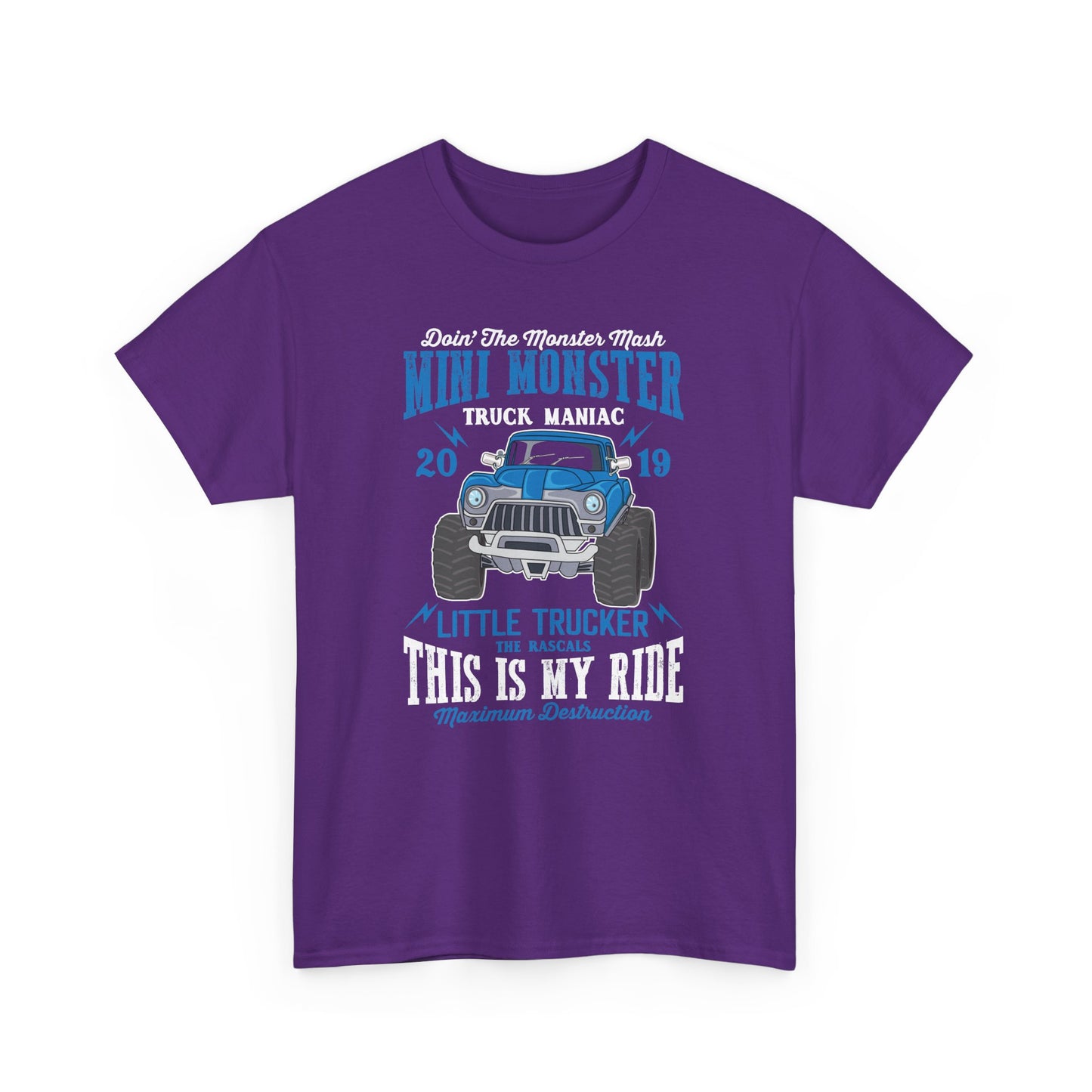 Mini Monster Truck Mania Unisex Tee - Perfect for Little Truckers! T-Shirt - CHILL T-SHIRT