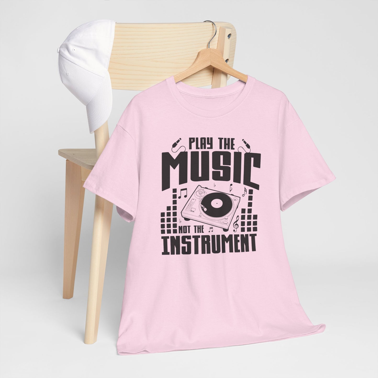 Light Version"Play the Music Instrument" Unisex Heavy Cotton Tee - Music Lover's T-Shirt for Musicians and Fans - CHILL T-SHIRT