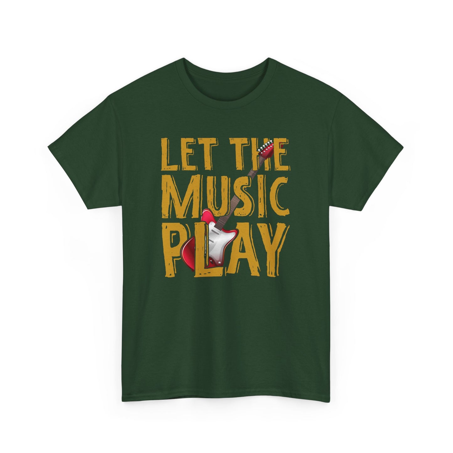 Let the Music Play Unisex Heavy Cotton Tee - Perfect Gift for Music Lovers T-Shirt - CHILL T-SHIRT