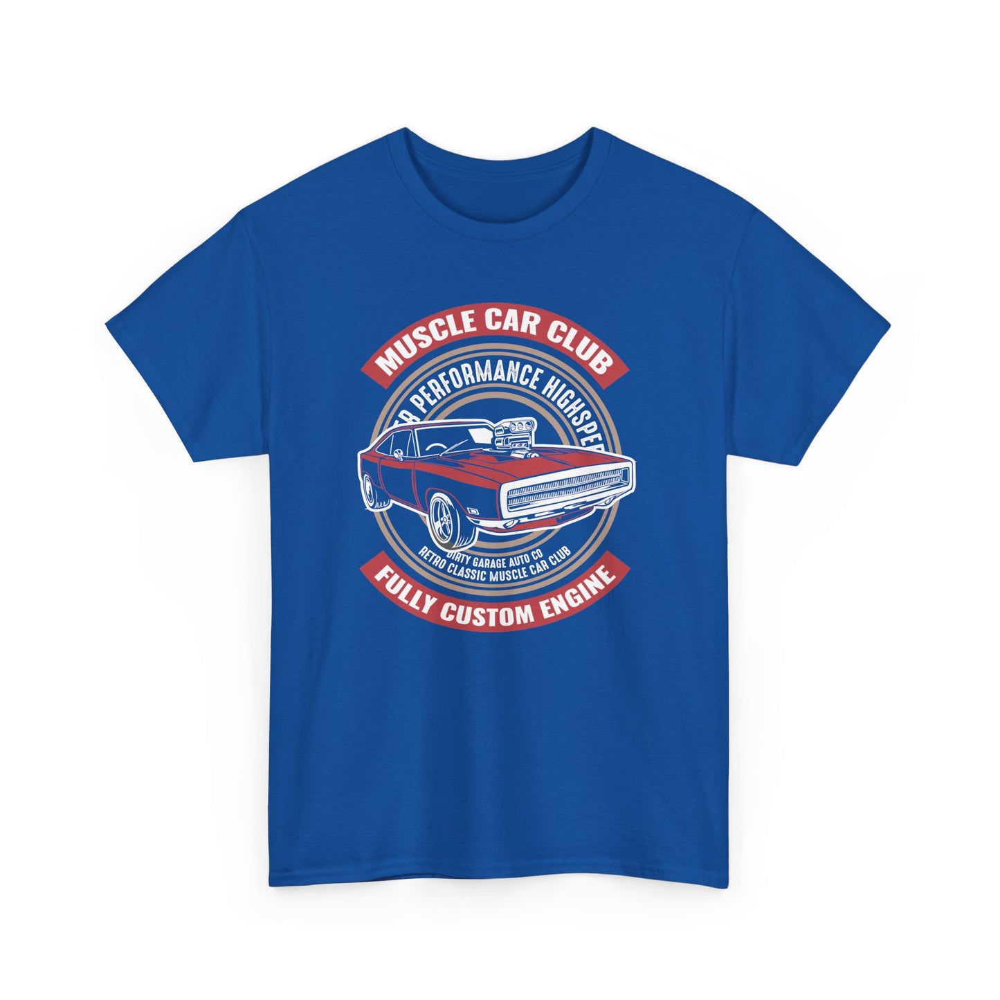 Muscle Car Club Unisex Heavy Cotton Tee - Automotive Enthusiast T-Shirt - CHILL T-SHIRT