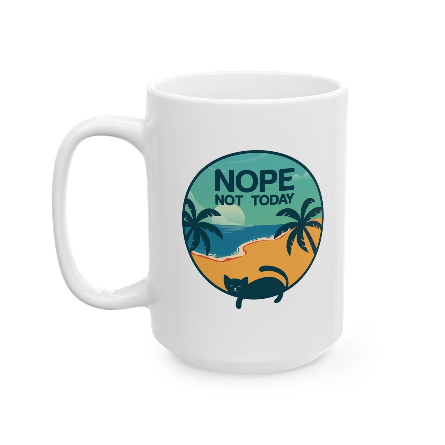 Tropical Paradise Ceramic Mug - 11oz & 15oz - CHILL T-SHIRT
