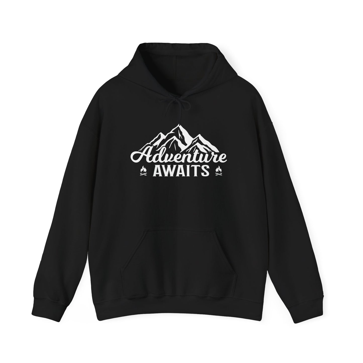 Adventure Awaits Unisex Heavy Blend™ Hooded Sweatshirt - Perfect for Explorers