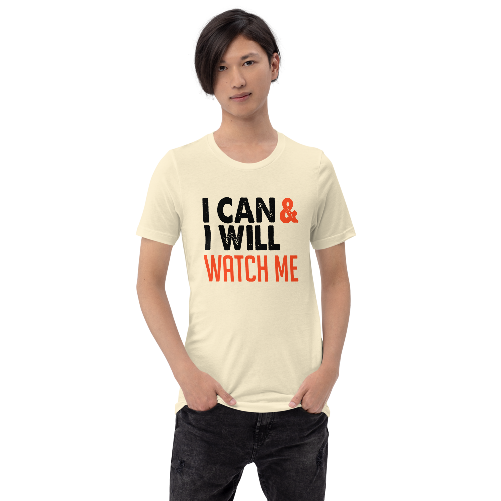 Motivational Unisex Heavy Cotton Tee - 'I Can & I Will, Watch Me' T-Shirt - CHILL T-SHIRT
