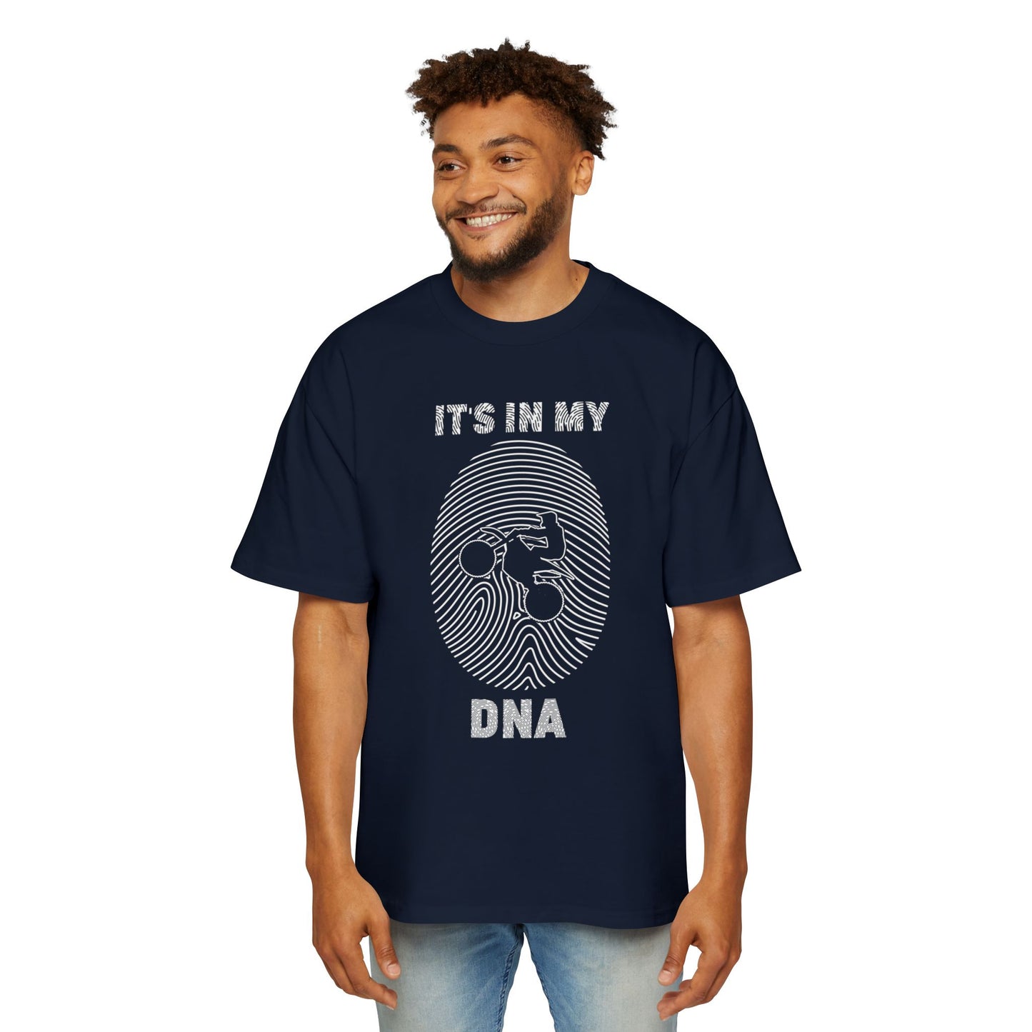Unisex Heavy Cotton Tee - "It's in My DNA" Motorcycle Theme T-Shirt - CHILL T-SHIRT