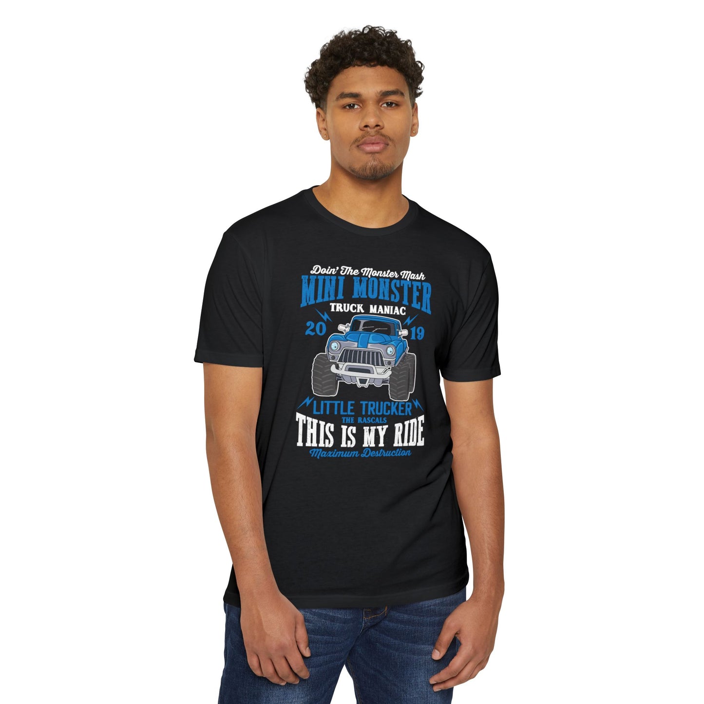 Mini Monster Truck Mania Unisex Tee - Perfect for Little Truckers! T-Shirt - CHILL T-SHIRT
