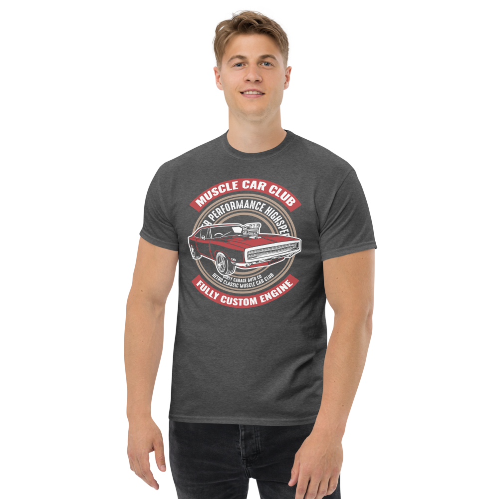 Muscle Car Club Unisex Heavy Cotton Tee - Automotive Enthusiast T-Shirt - CHILL T-SHIRT