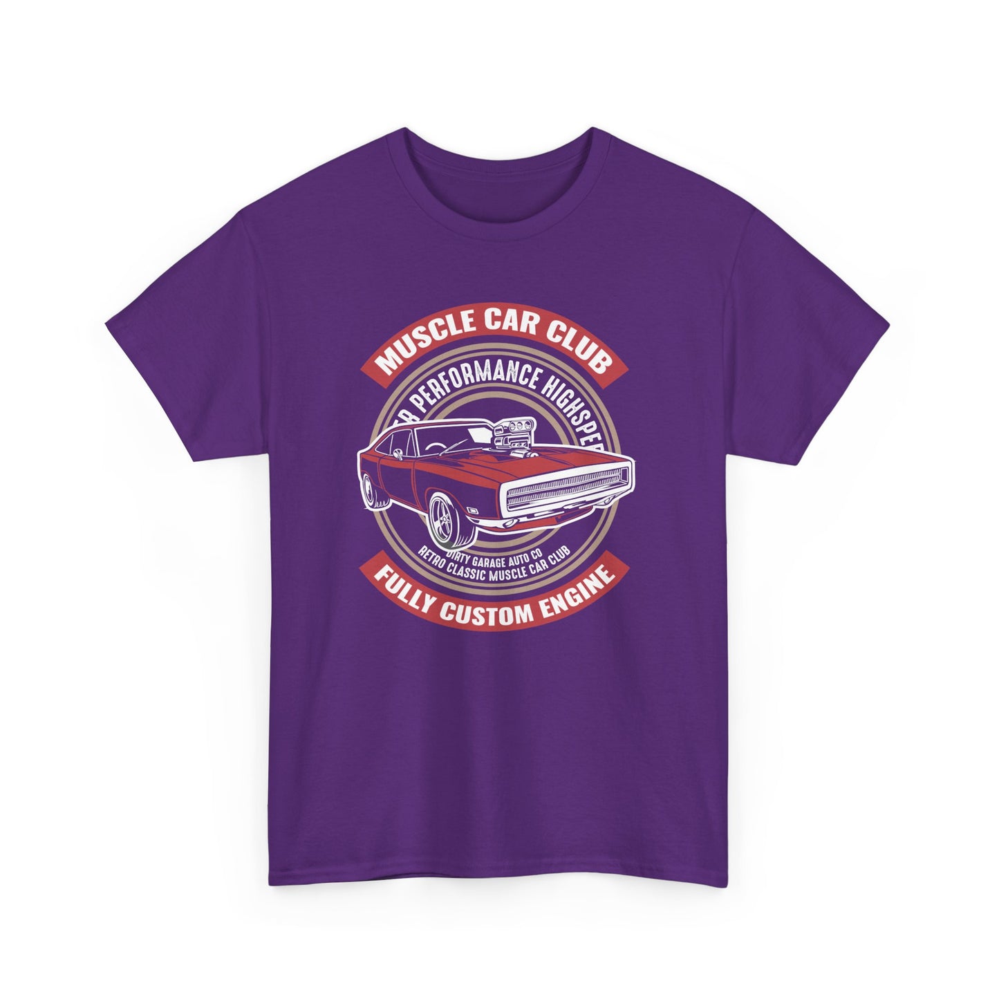 Muscle Car Club Unisex Heavy Cotton Tee - Automotive Enthusiast T-Shirt - CHILL T-SHIRT