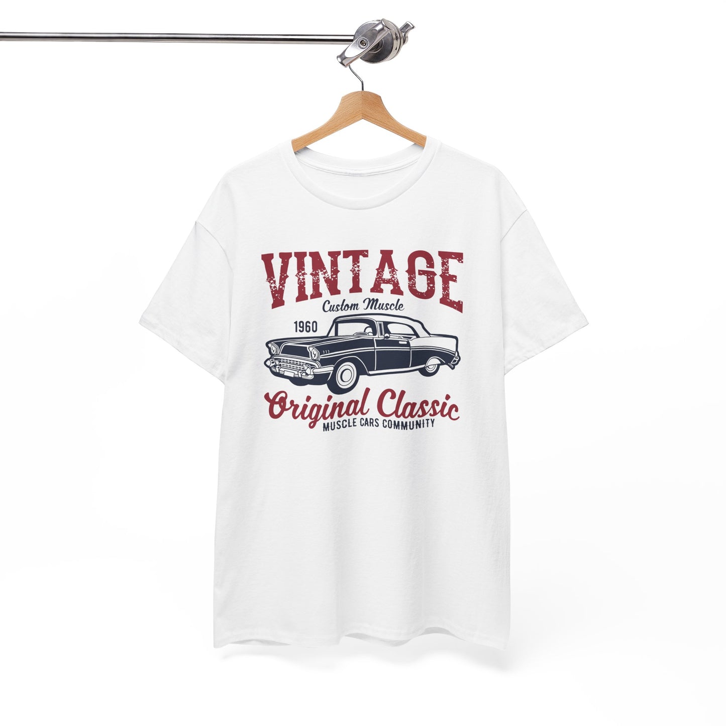 Vintage Classic Muscle Car Unisex Heavy Cotton Tee T-Shirt - CHILL T-SHIRT