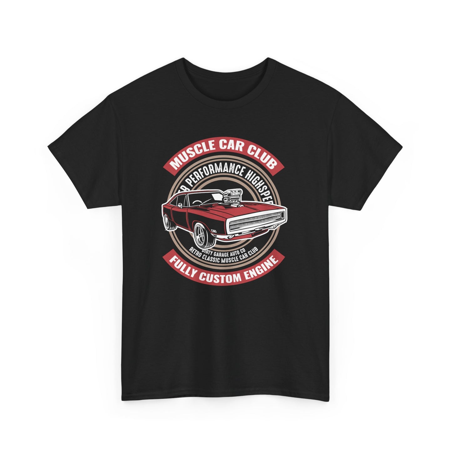 Muscle Car Club Unisex Heavy Cotton Tee - Automotive Enthusiast T-Shirt - CHILL T-SHIRT