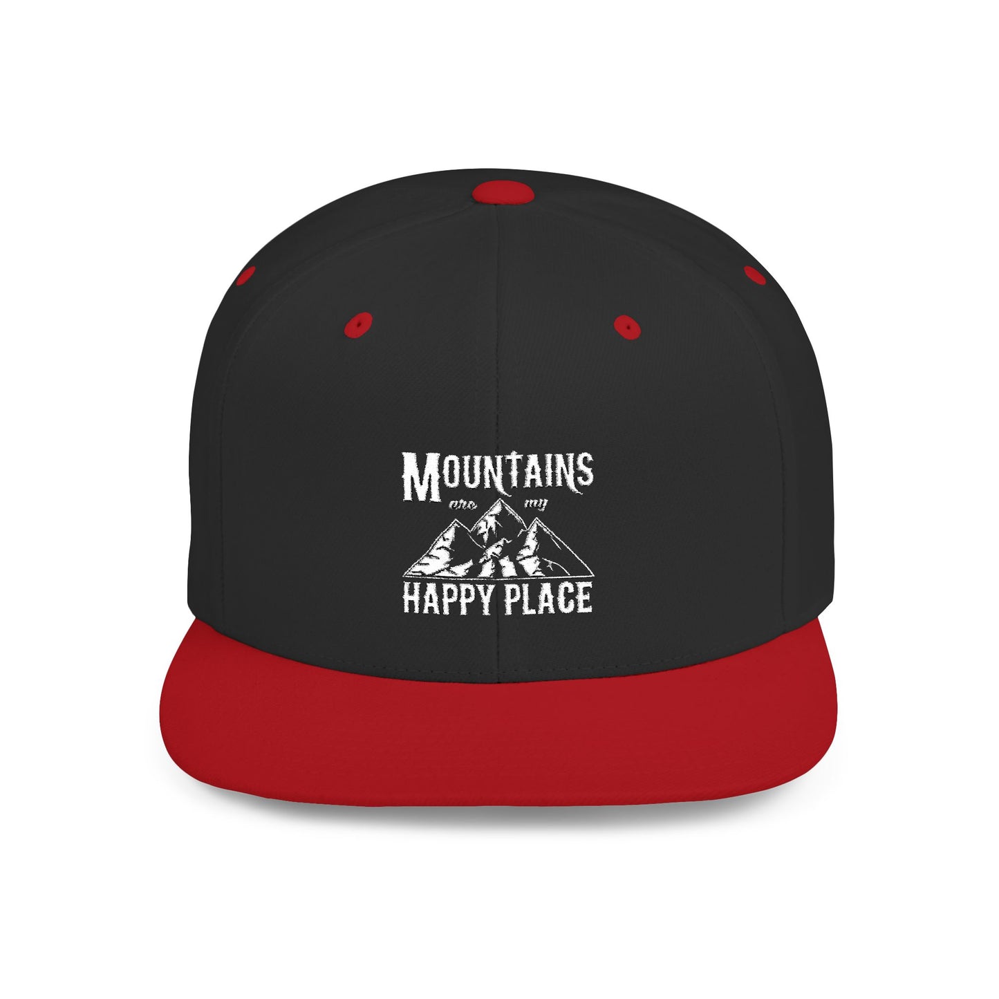 Mountain Adventures Snapback Hat - "Mountains My Happy Place"