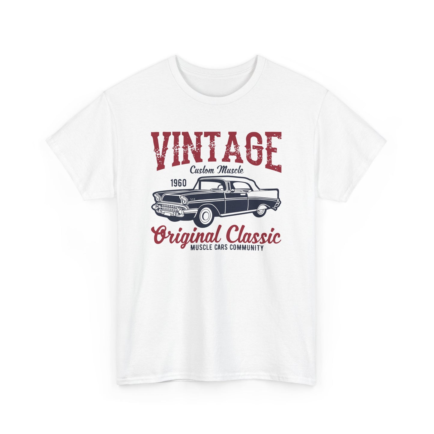 Vintage Classic Muscle Car Unisex Heavy Cotton Tee T-Shirt - CHILL T-SHIRT