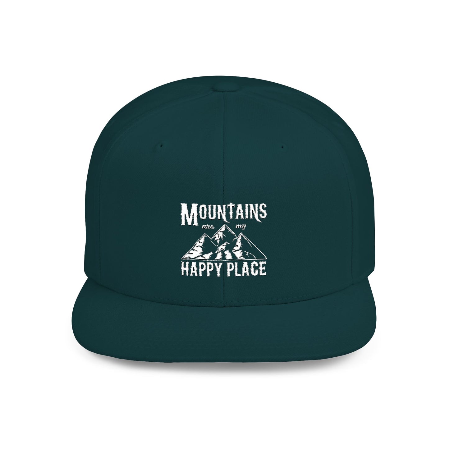 Mountain Adventures Snapback Hat - "Mountains My Happy Place"
