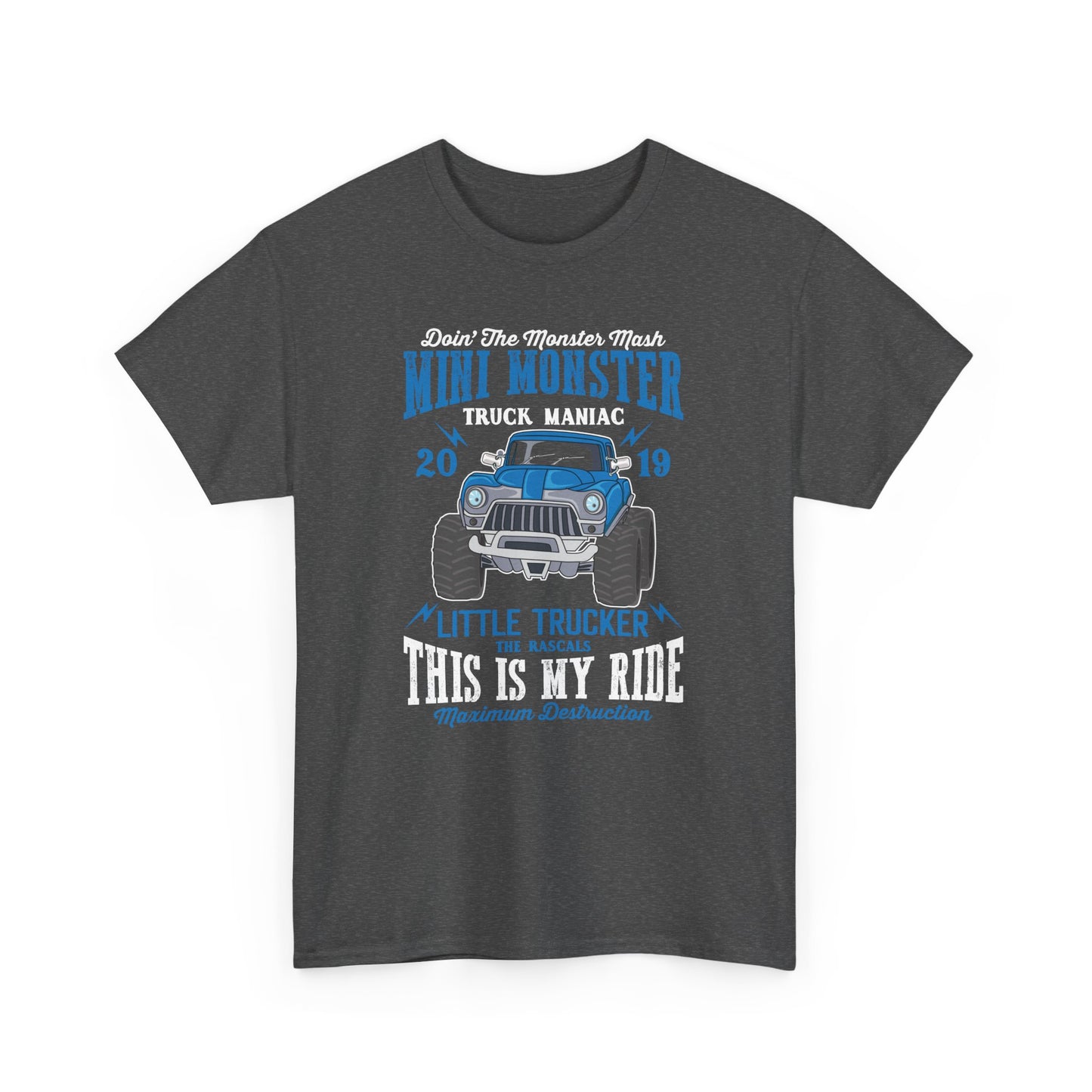 Mini Monster Truck Mania Unisex Tee - Perfect for Little Truckers! T-Shirt - CHILL T-SHIRT