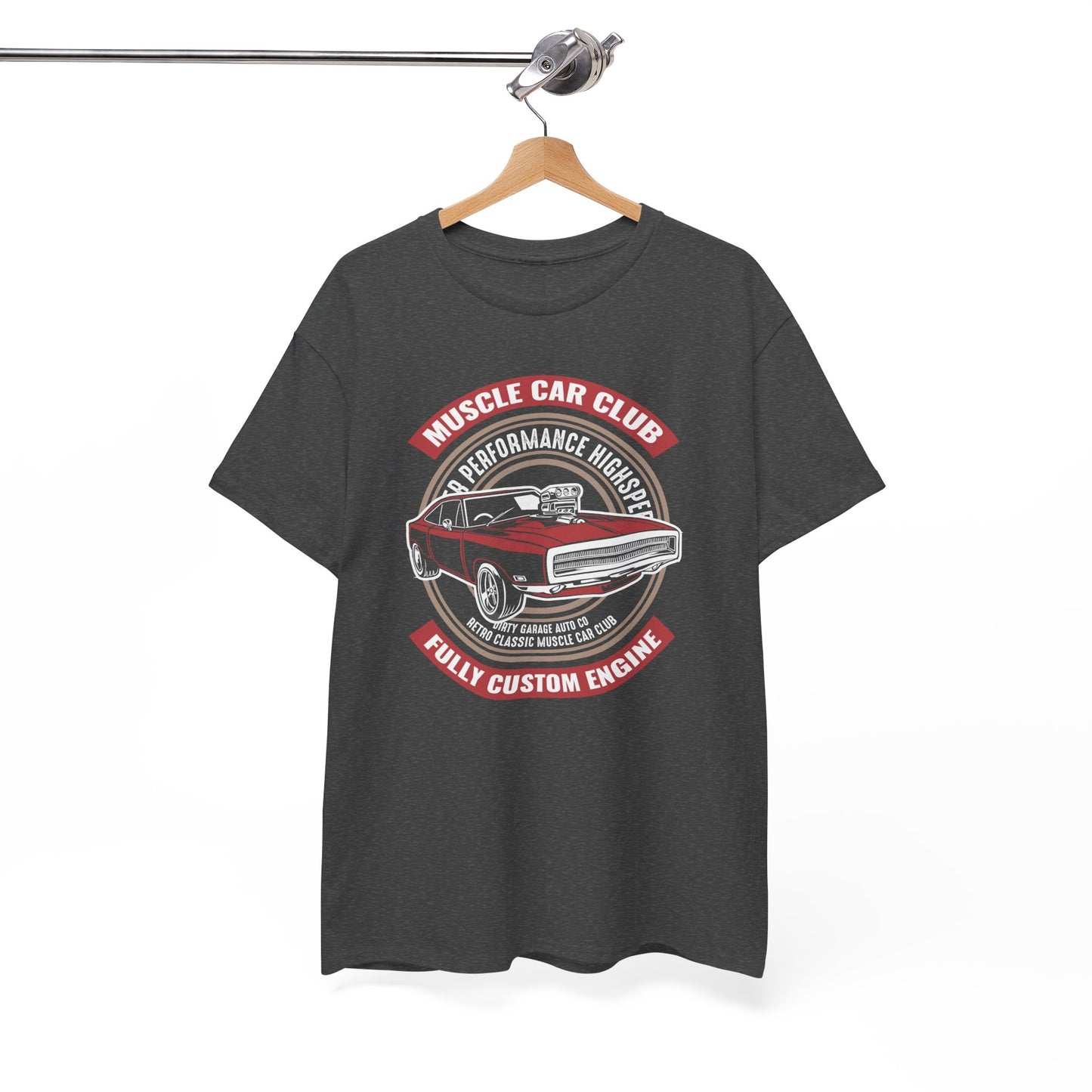 Muscle Car Club Unisex Heavy Cotton Tee - Automotive Enthusiast T-Shirt - CHILL T-SHIRT
