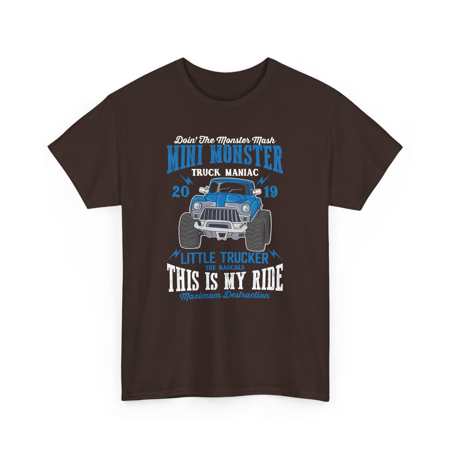 Mini Monster Truck Mania Unisex Tee - Perfect for Little Truckers! T-Shirt - CHILL T-SHIRT