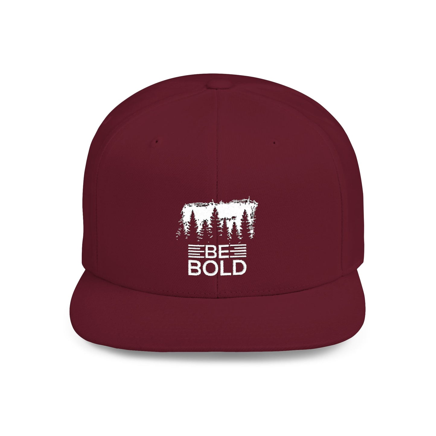 Be Bold Flat Bill Snapback Cap - Modern Streetwear Hat for Trendsetters