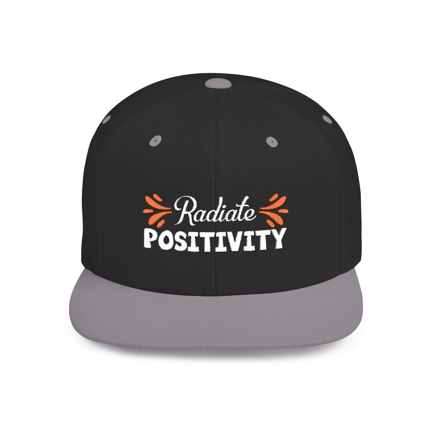 Radiate Positivity Flat Bill Snapback Hat