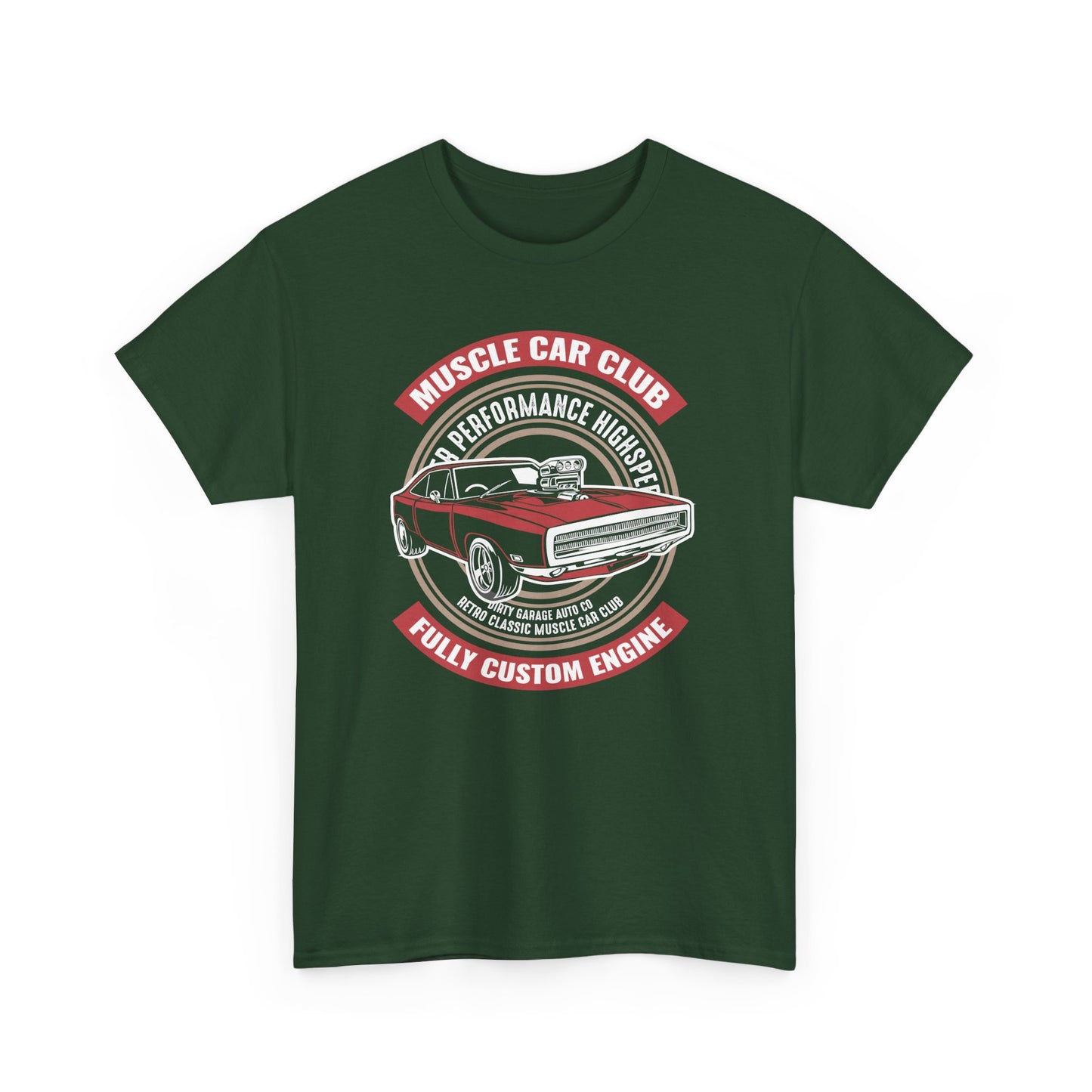 Muscle Car Club Unisex Heavy Cotton Tee - Automotive Enthusiast T-Shirt - CHILL T-SHIRT