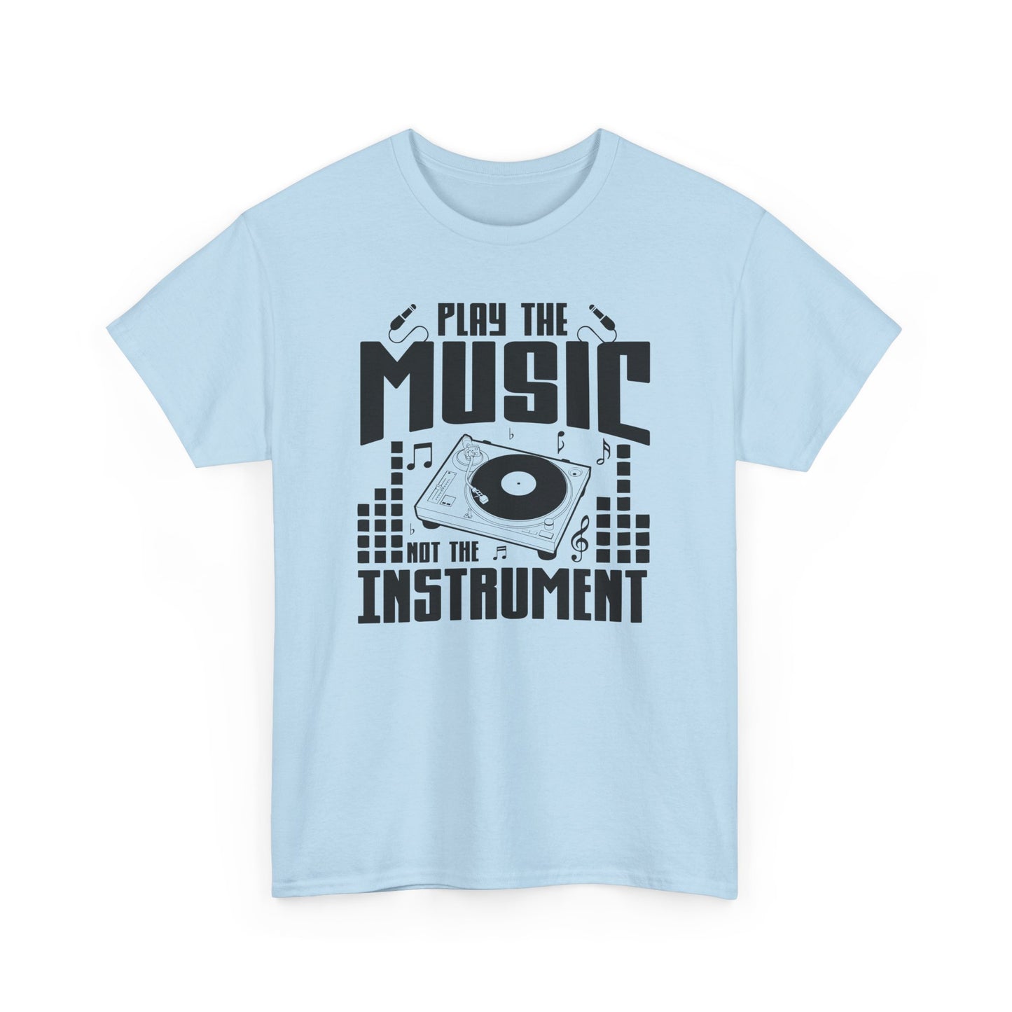 Light Version"Play the Music Instrument" Unisex Heavy Cotton Tee - Music Lover's T-Shirt for Musicians and Fans - CHILL T-SHIRT