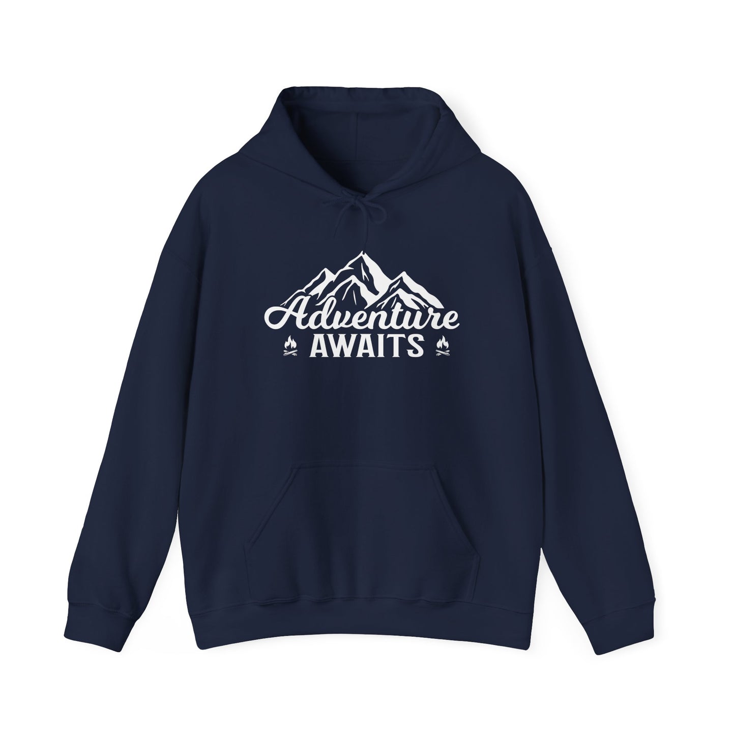 Adventure Awaits Unisex Heavy Blend™ Hooded Sweatshirt - Perfect for Explorers