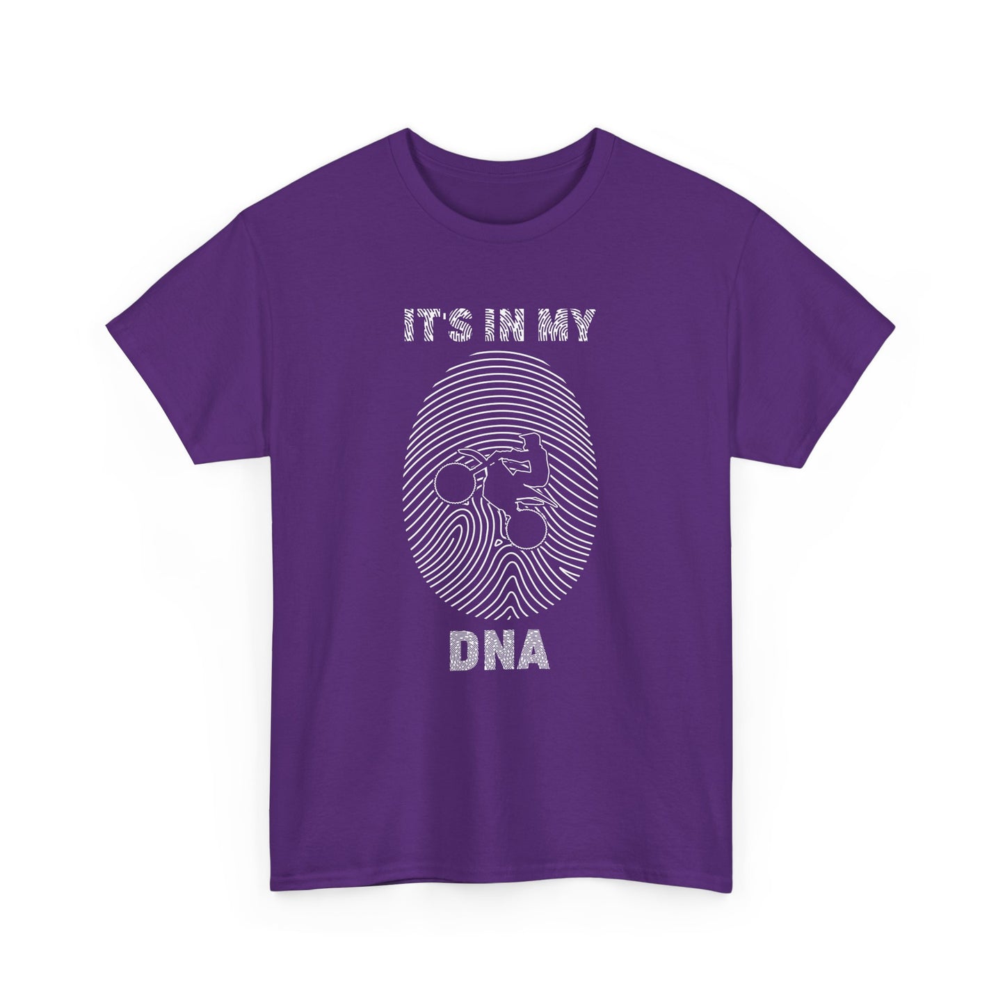 Unisex Heavy Cotton Tee - "It's in My DNA" Motorcycle Theme T-Shirt - CHILL T-SHIRT