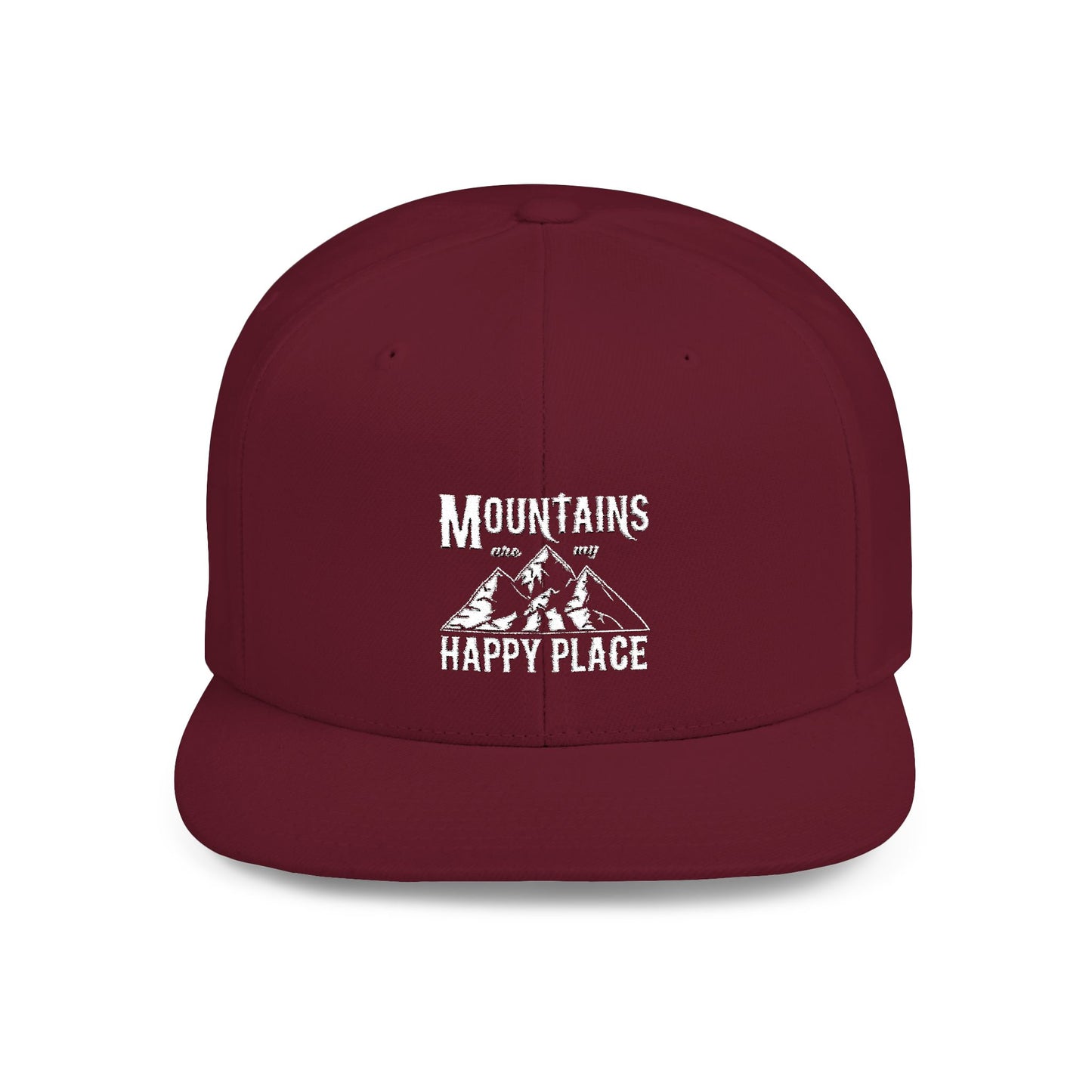 Mountain Adventures Snapback Hat - "Mountains My Happy Place"