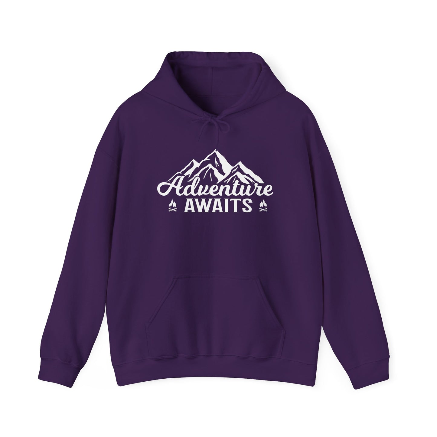 Adventure Awaits Unisex Heavy Blend™ Hooded Sweatshirt - Perfect for Explorers