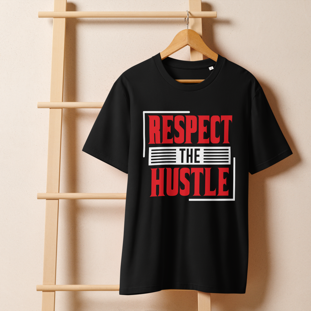 Respect the Hustle Unisex Heavy Cotton Tee - Motivational Graphic T-Shirt