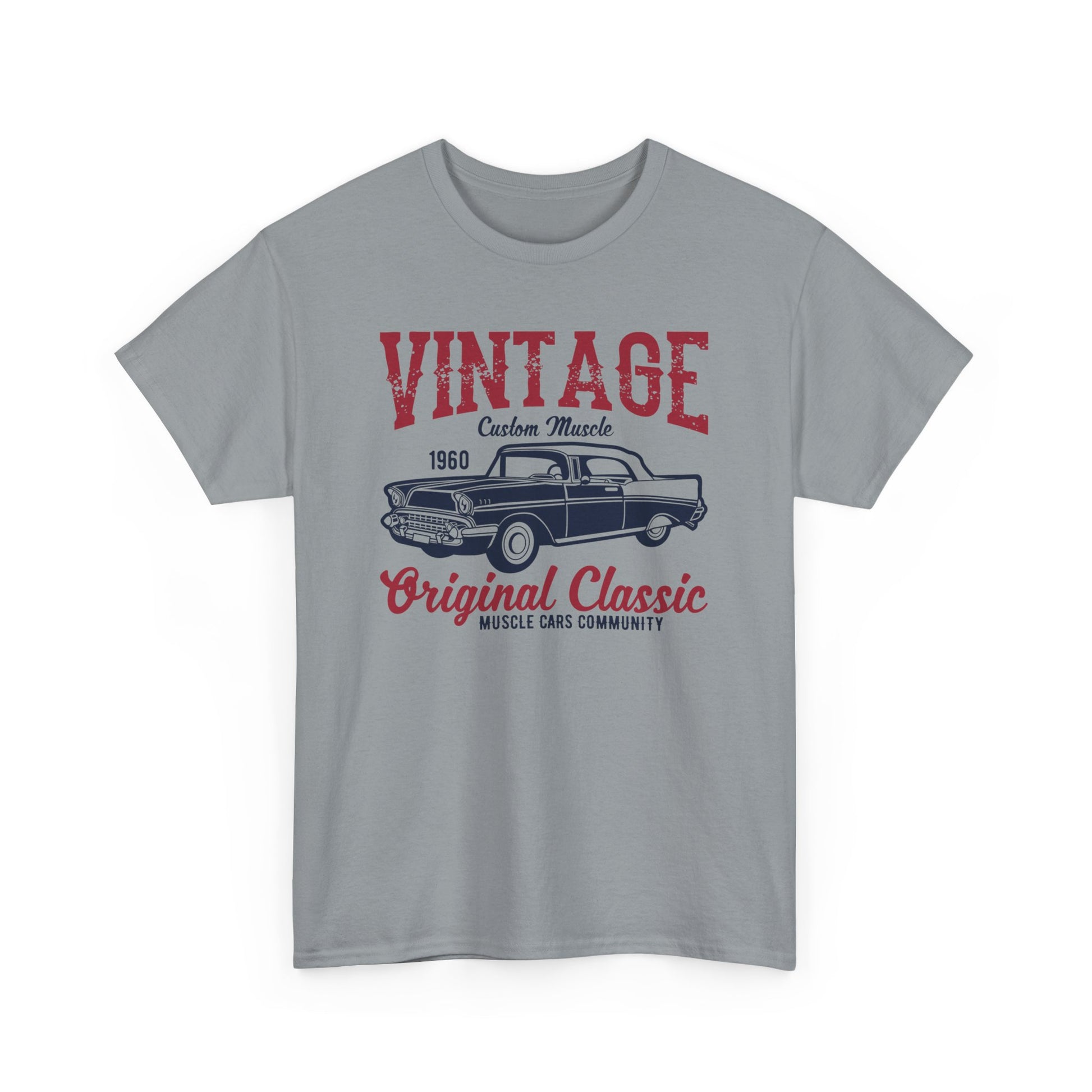 Vintage Classic Muscle Car Unisex Heavy Cotton Tee T-Shirt - CHILL T-SHIRT