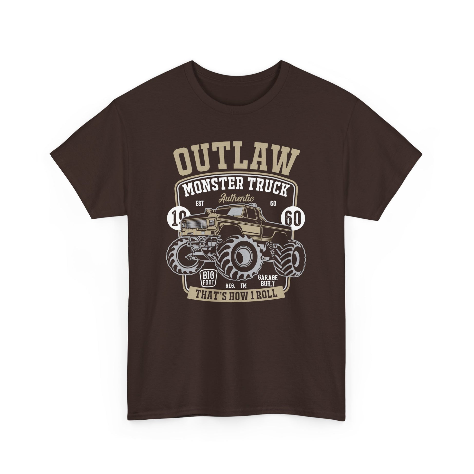 Outlaw Monster Truck Unisex Heavy Cotton Tee - That's How I Roll T-Shirt - CHILL T-SHIRT