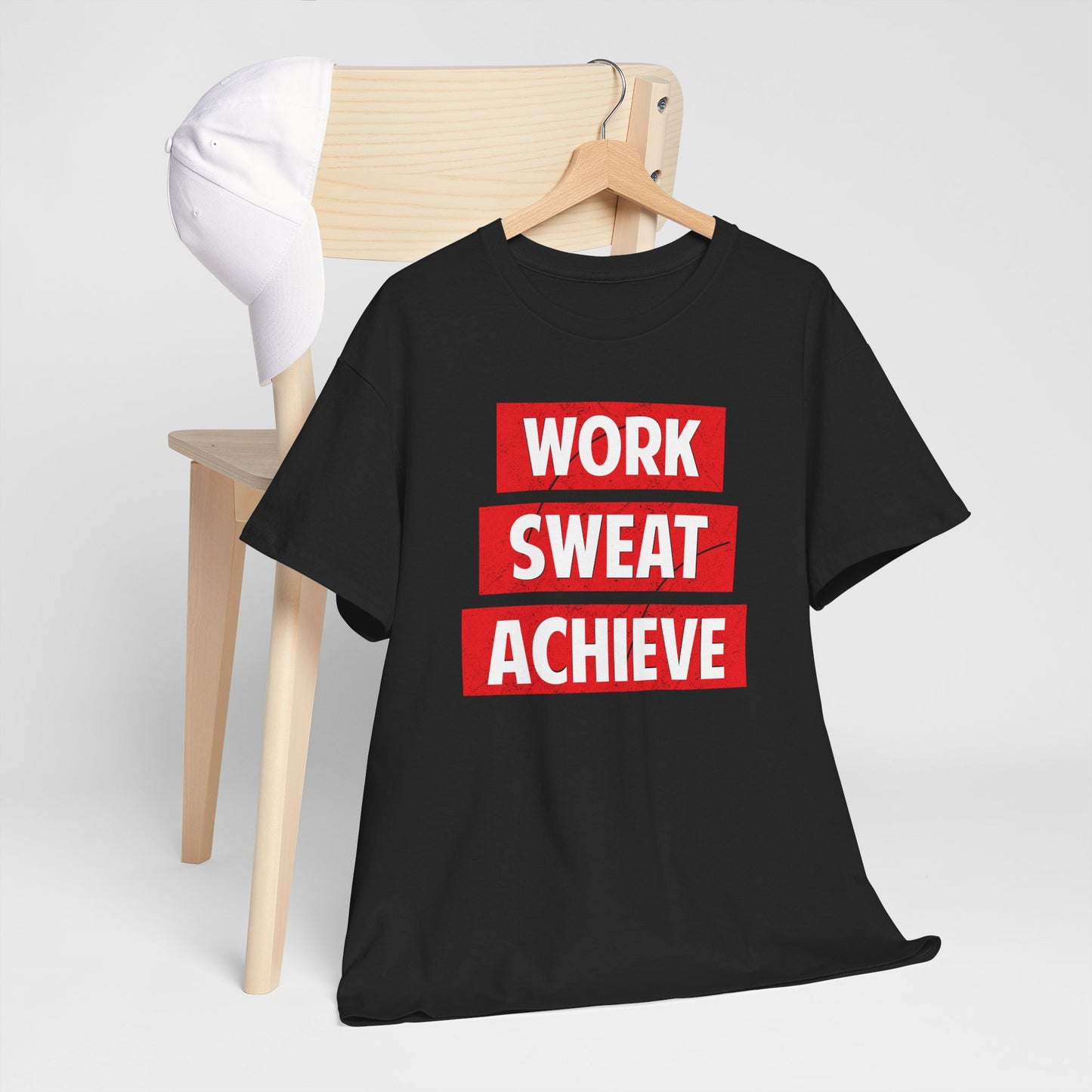 Motivational Heavy Cotton Tee - Work Sweat Achieve T-Shirt - CHILL T-SHIRT