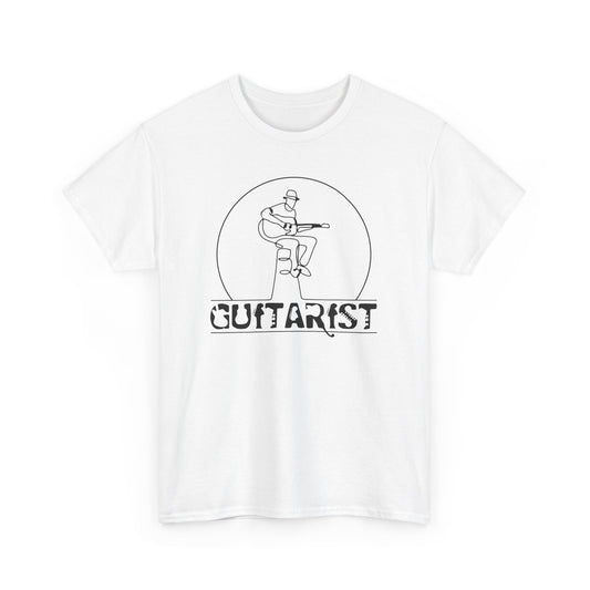 Guitarist Unisex Heavy Cotton Tee - Perfect for Musicians and Music Lovers - Casual Gift for Any Occasion Light Version - CHILL T-SHIRT