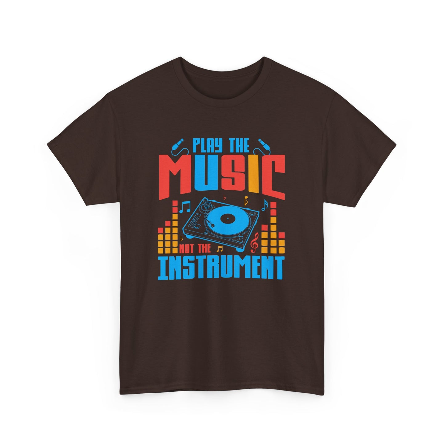 "Play the Music Instrument" Unisex Heavy Cotton Tee - Music Lover's T-Shirt for Musicians and Fans - CHILL T-SHIRT