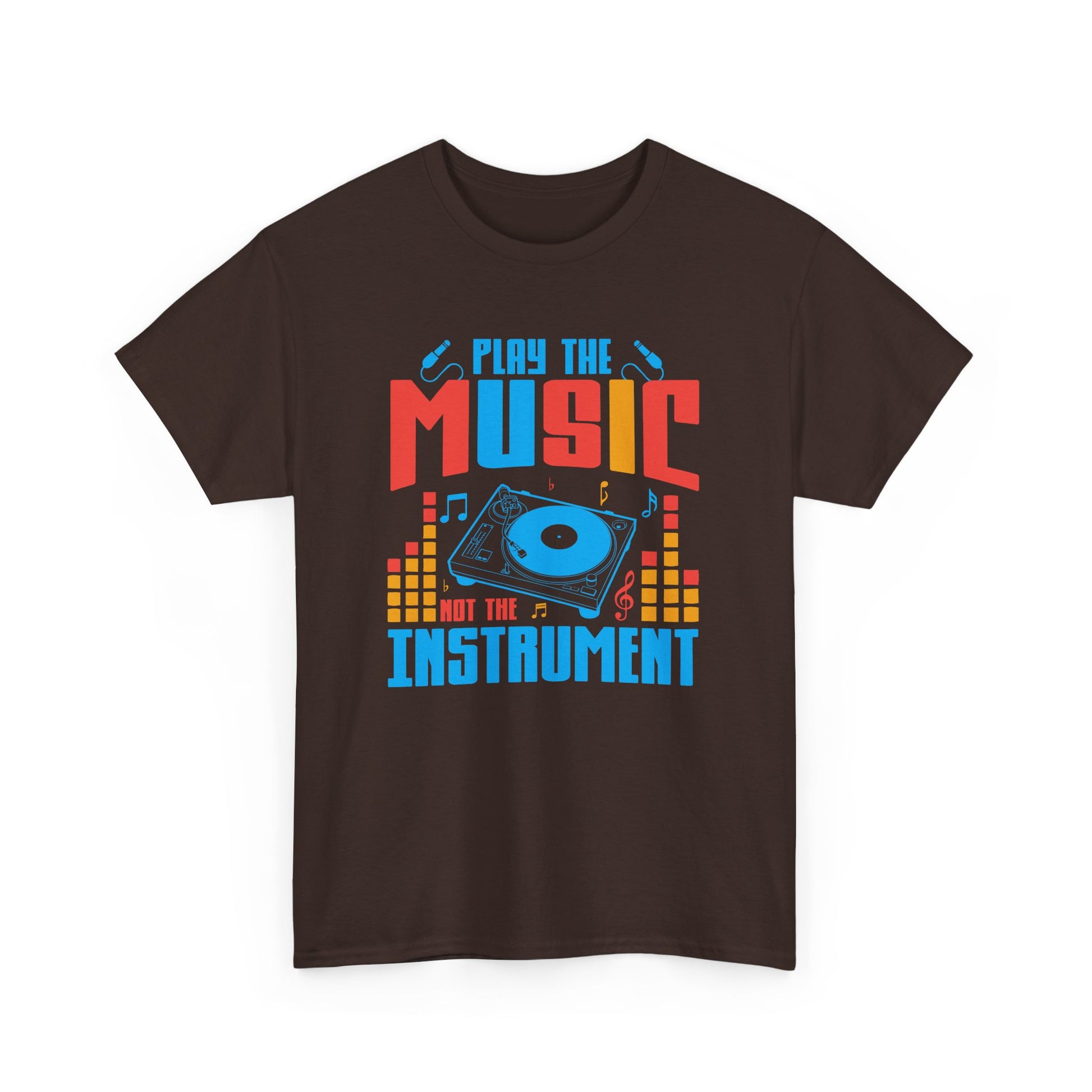 "Play the Music Instrument" Unisex Heavy Cotton Tee - Music Lover's T-Shirt for Musicians and Fans - CHILL T-SHIRT