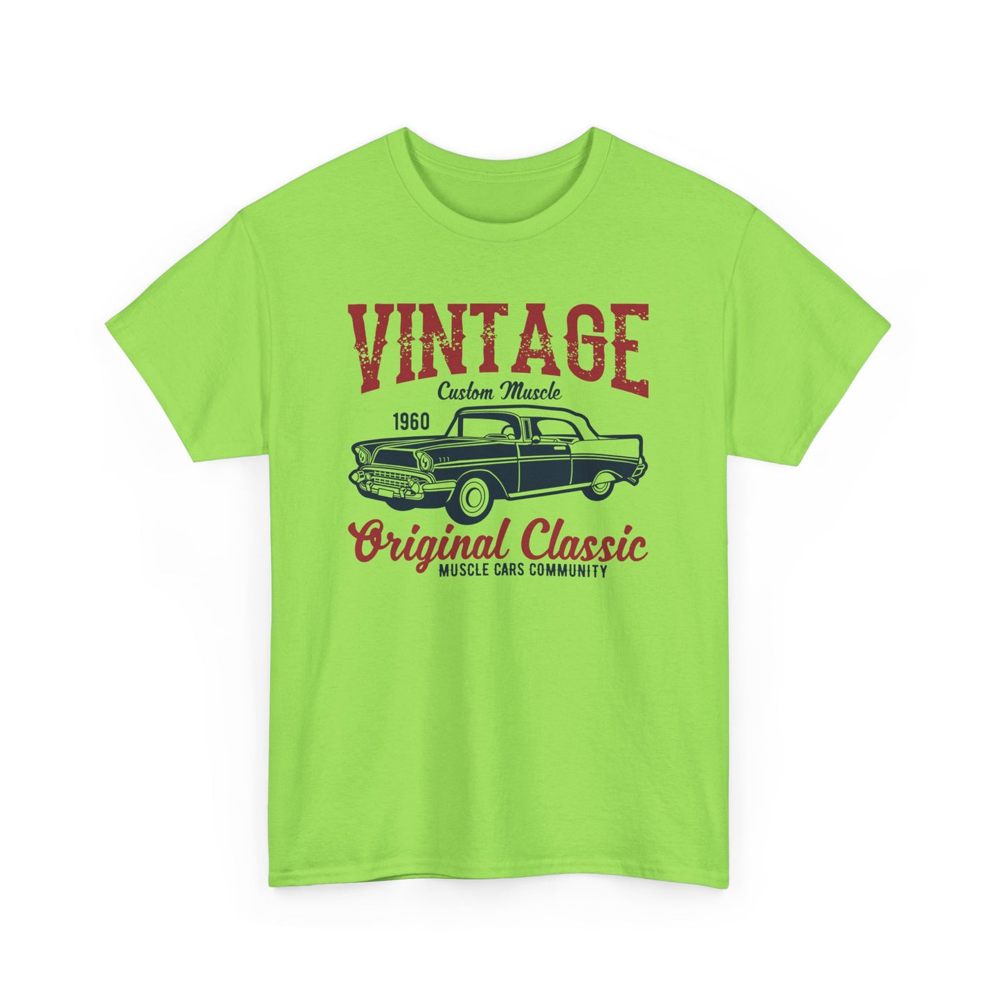 Vintage Classic Muscle Car Unisex Heavy Cotton Tee T-Shirt - CHILL T-SHIRT