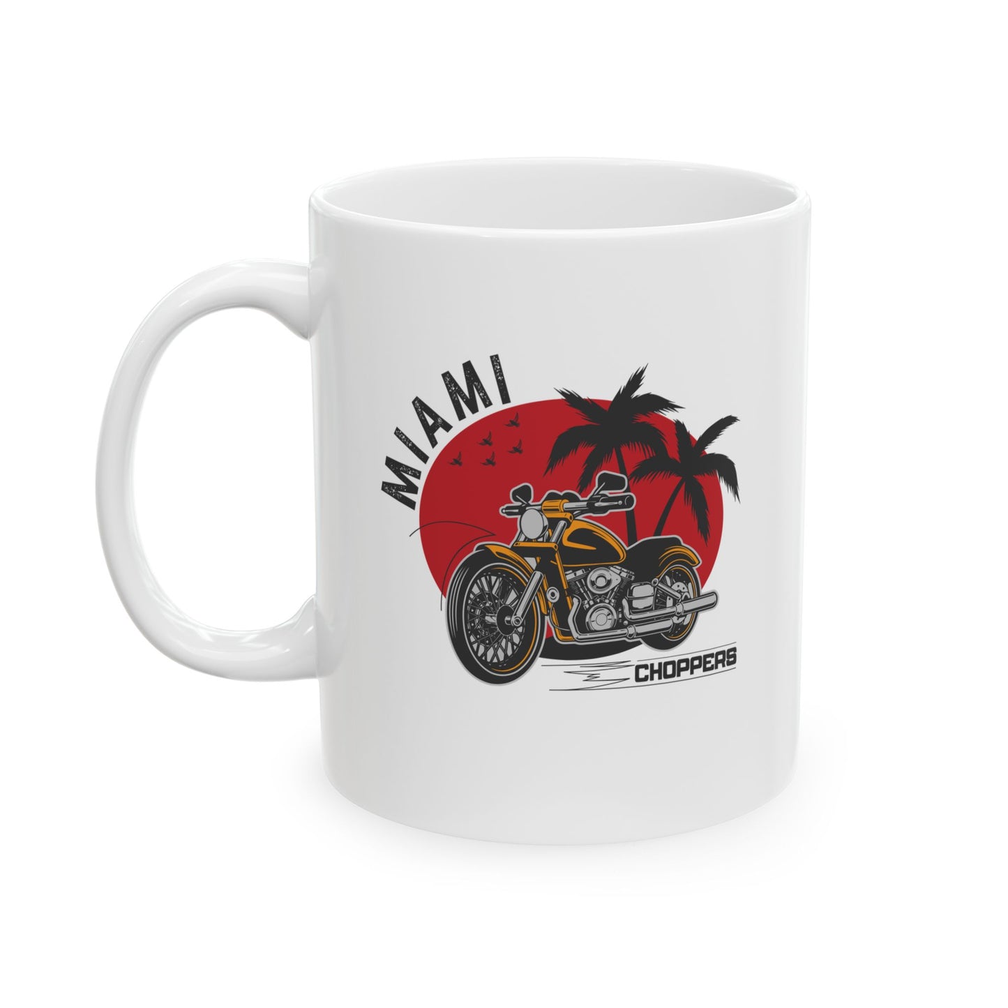 Vibrant Miami Beach Ceramic Mug | 11oz & 15oz | Perfect Gift for Beach Lovers - CHILL T-SHIRT