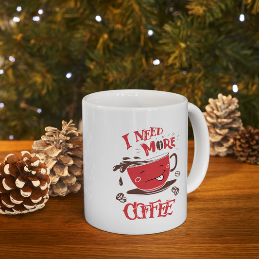 Funny Coffee Lover Ceramic Mug - Perfect Gift for Café Enthusiasts - CHILL T-SHIRT